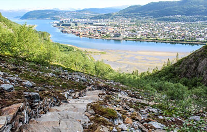 Utsikt fra Helgelandstrappa