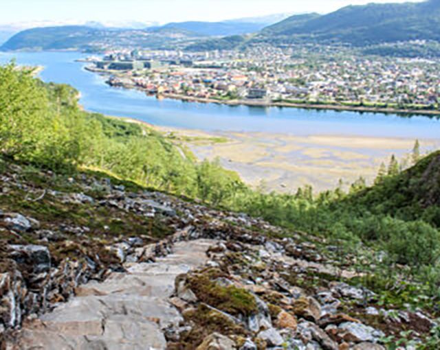 Utsikt fra Helgelandstrappa